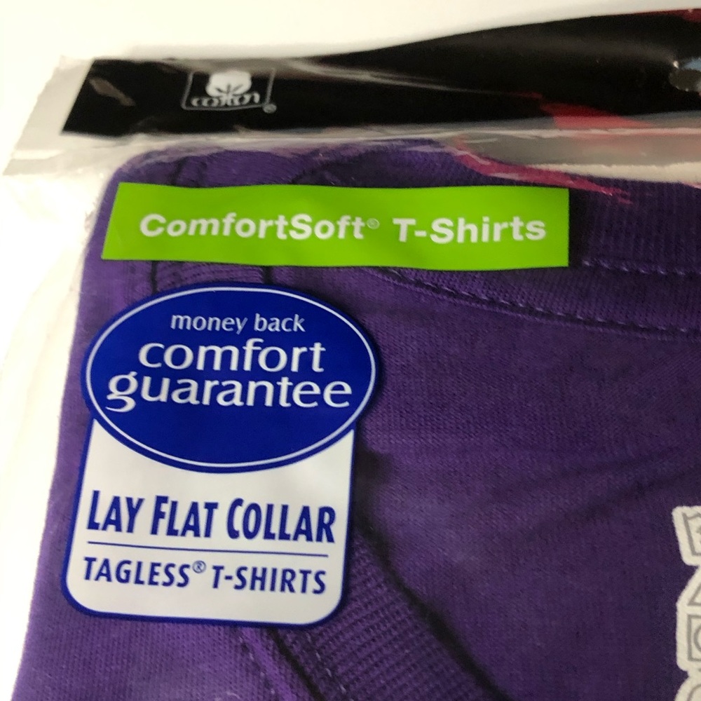 Supreme 2 Pack Purple Size Small Tagless T-Shirts - Picture 3 of 7
